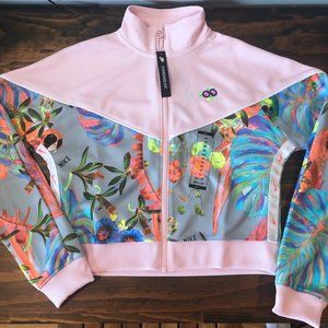 NWT Nike Hyper Femme Jungle Crop Jacket Pink Neon Sz XS